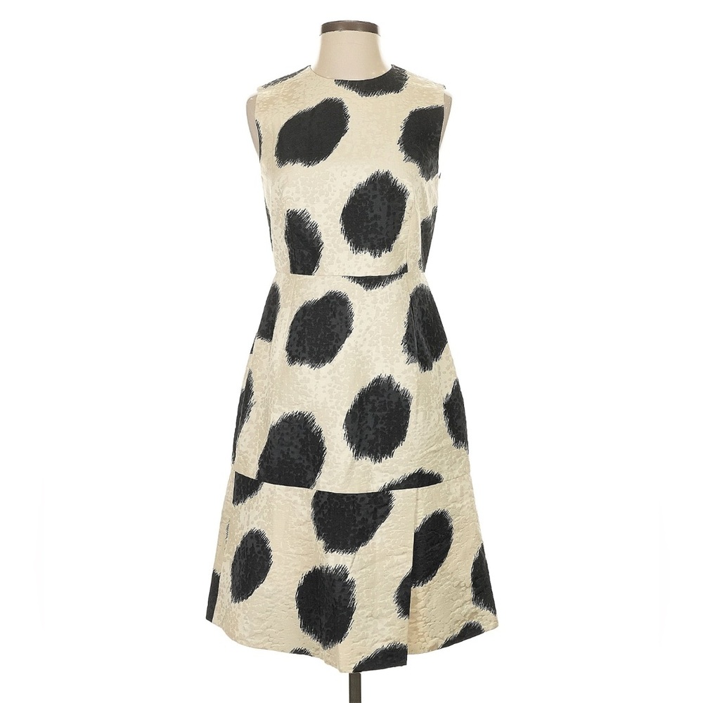 L.K. Bennett London Animal Print Silk-Blend Dress – Size 4 / EU 36